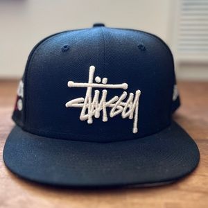 Black Stussy Fitted Hat Size 7